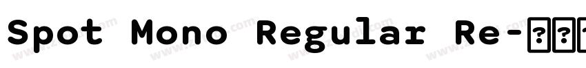 Spot Mono Regular Re字体转换